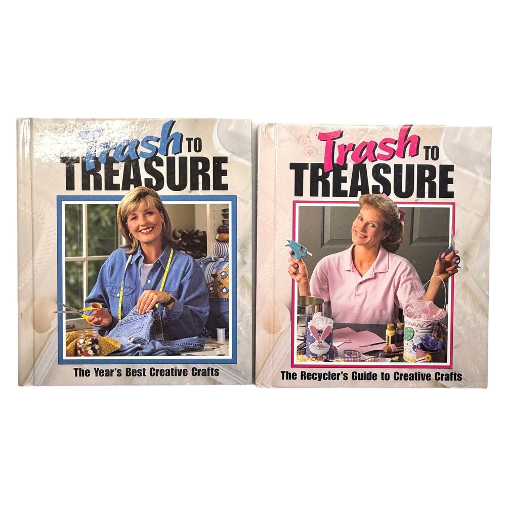 Vintage Trash To Treasure Books 1 & 2 Craft Books
